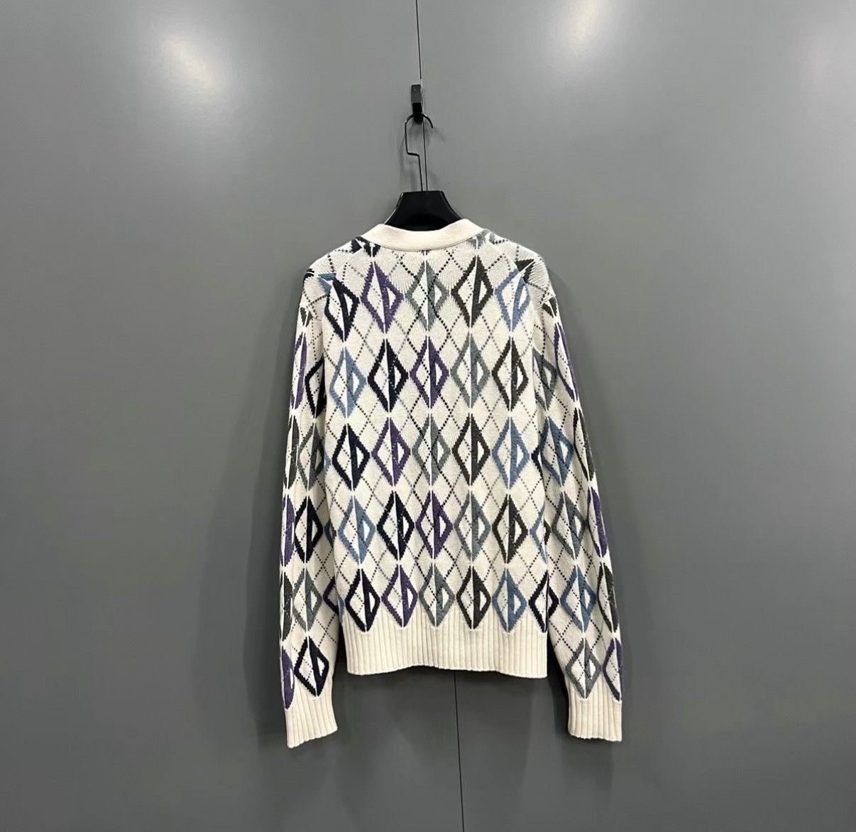 Dior Dior Diamond Jacquard Knit Cardigan J41 Size M / US 6-8 / IT 42-44 - 2 Thumbnail