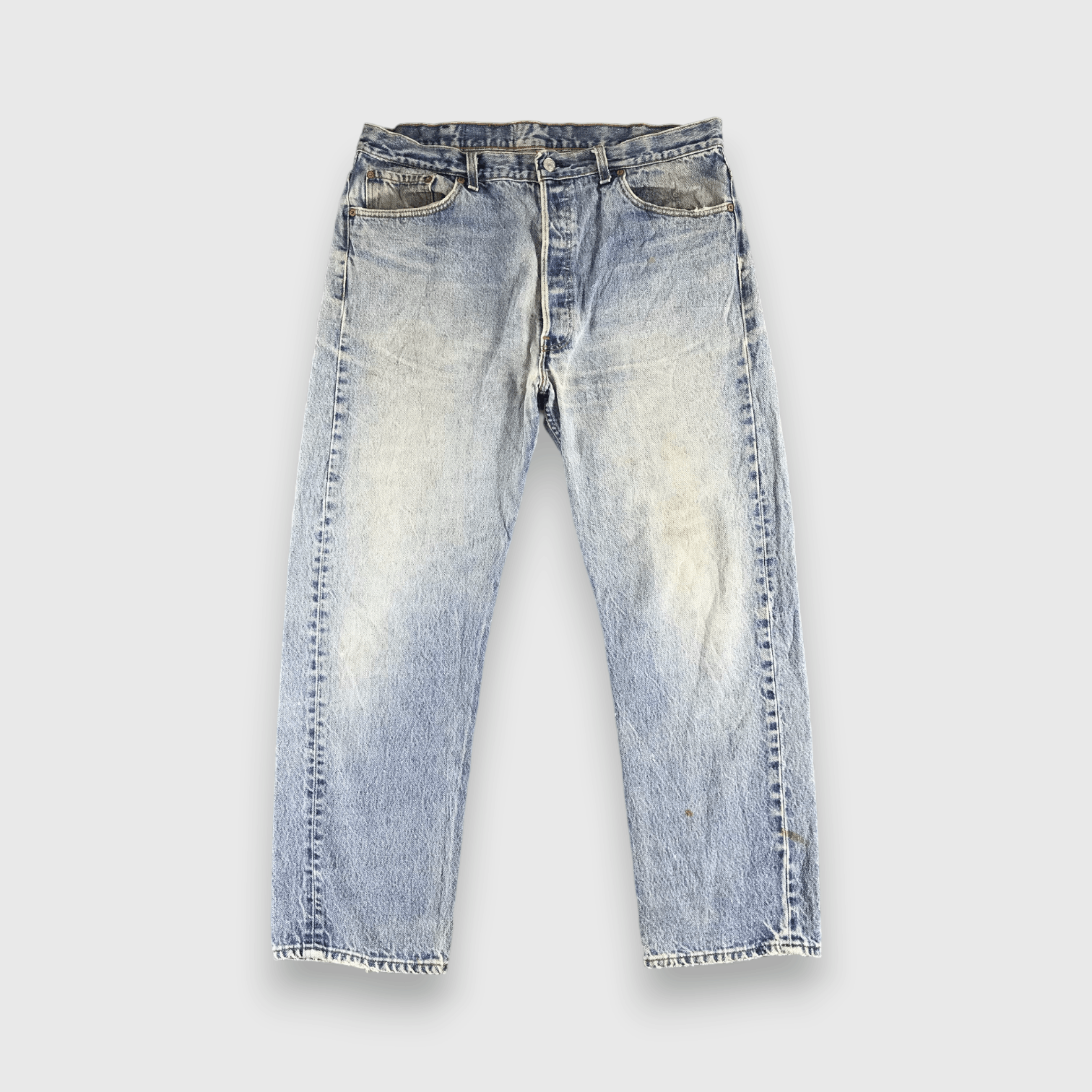 Levi's Vintage Levis 501 Jeans Faded Blue Jeans -J423 Size US 37 - 1 Thumbnail