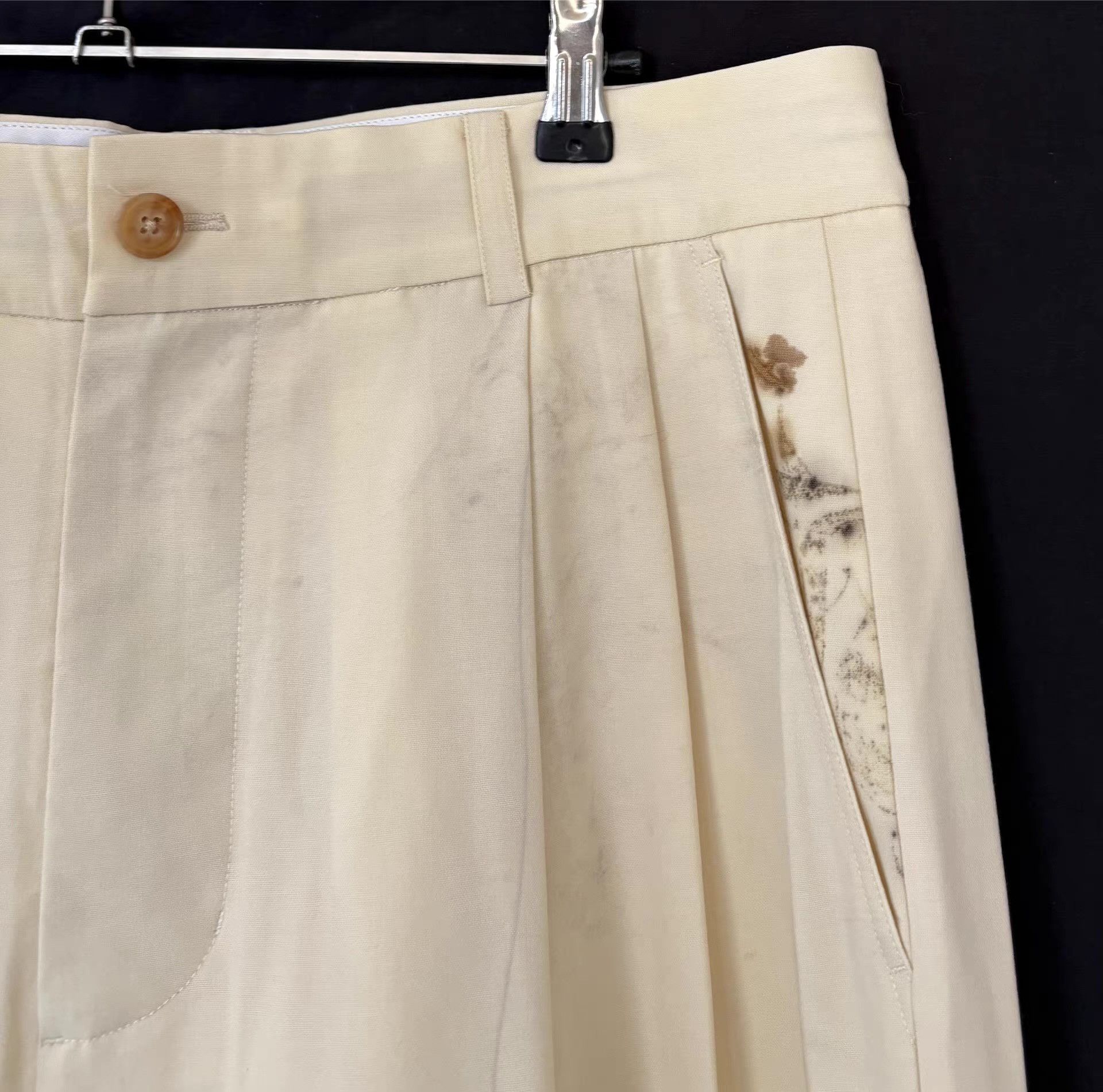 Feng Chen Wang Feng Chen Wang Men's Printed Dyed Wool Trousers Ｑ21 Size US 36 / EU 52 - 6 Thumbnail