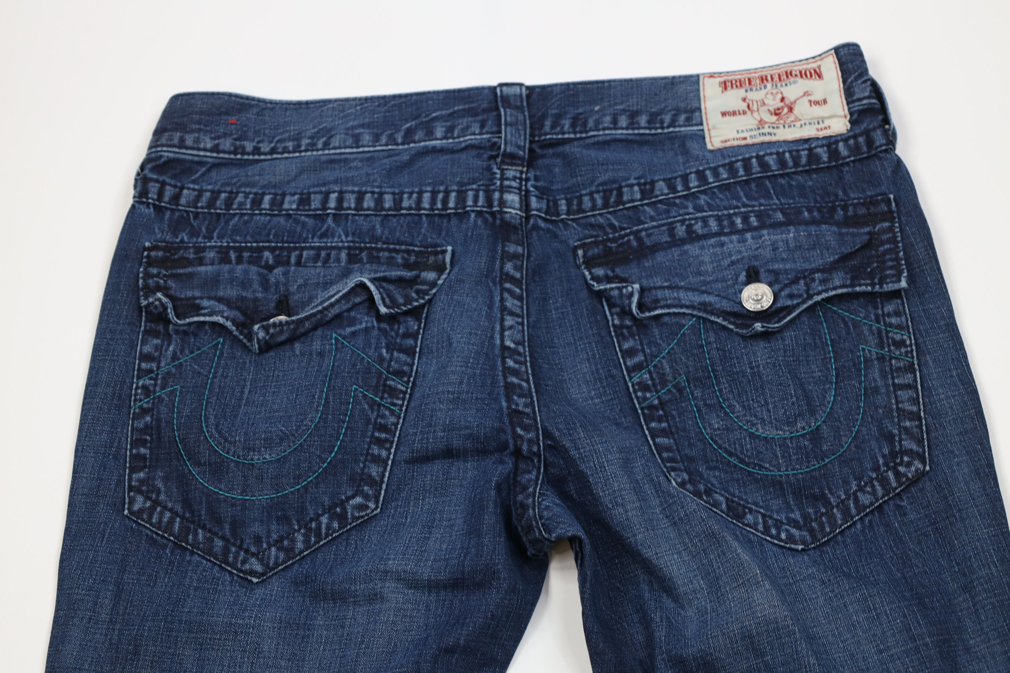 True Religion True Religion Thick Stitch Skinny Leg Denim Jeans Blue Size US 36 / EU 52 - 13 Thumbnail