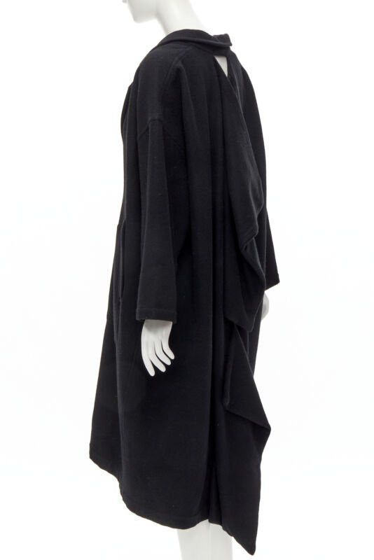 Comme des Garcons rare COMME DES GARCONS Vintage 1980's Dinosaur jagged cut out draped coat M Size ONE SIZE - 1 Thumbnail