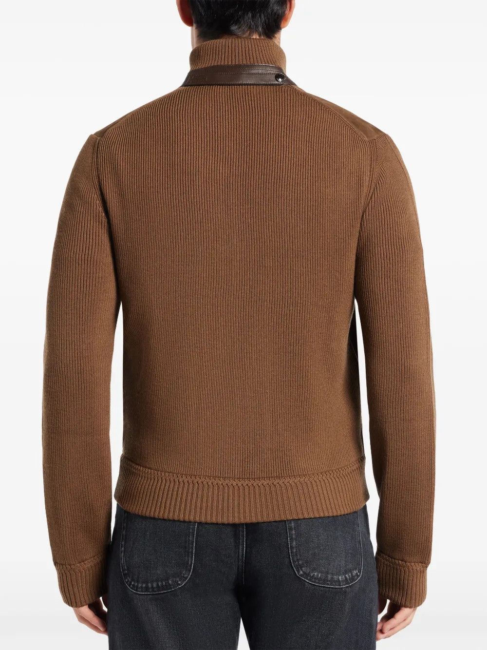Tom Ford o1w1db10925 KBF001 Knitwear Button Jacket in Brown Size US XXL / EU 58 / 5 - 4 Thumbnail
