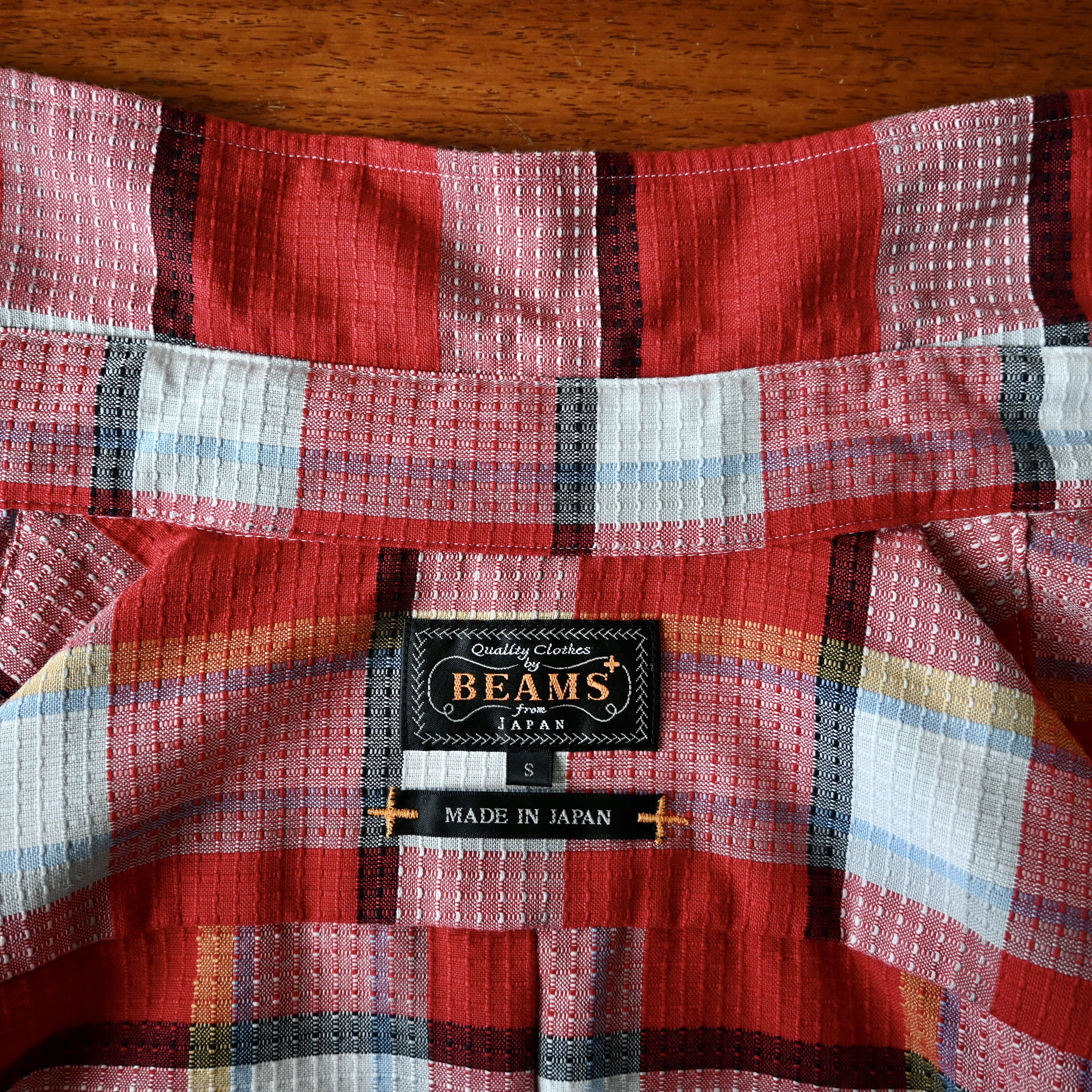 Beams Plus BEAMS Plus dobby woven BD shirt, red plaid, made in Japan Size US S / EU 44-46 / 1 - 13 Thumbnail