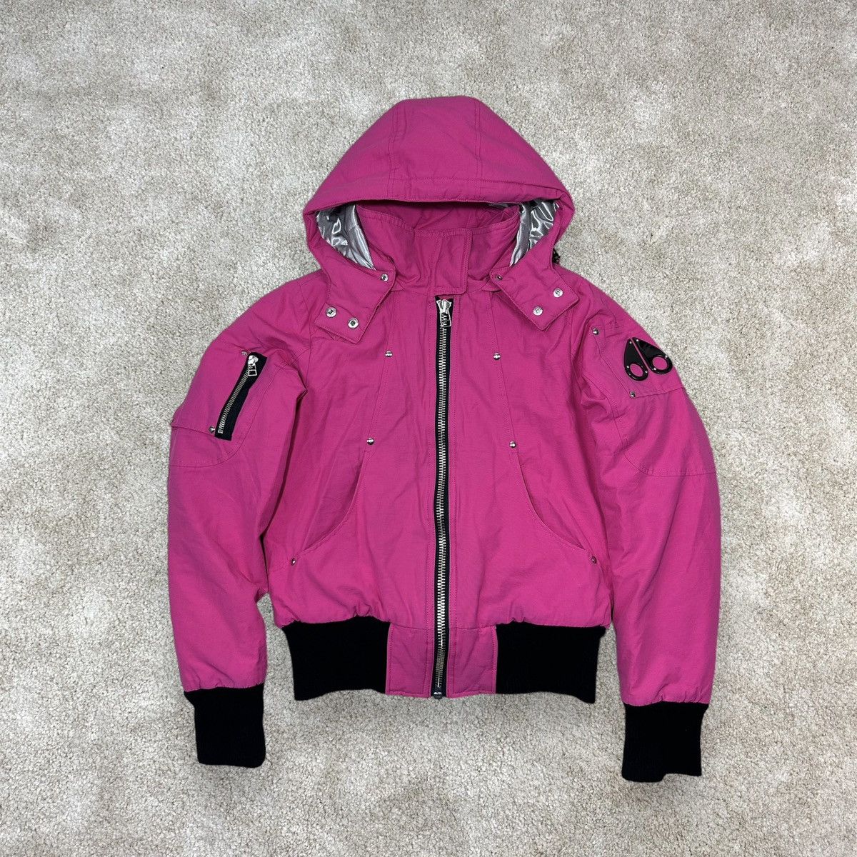 image of Moose Knuckles X Jacques Strappe Jacket S Pink 2014, Women's (Size Small)