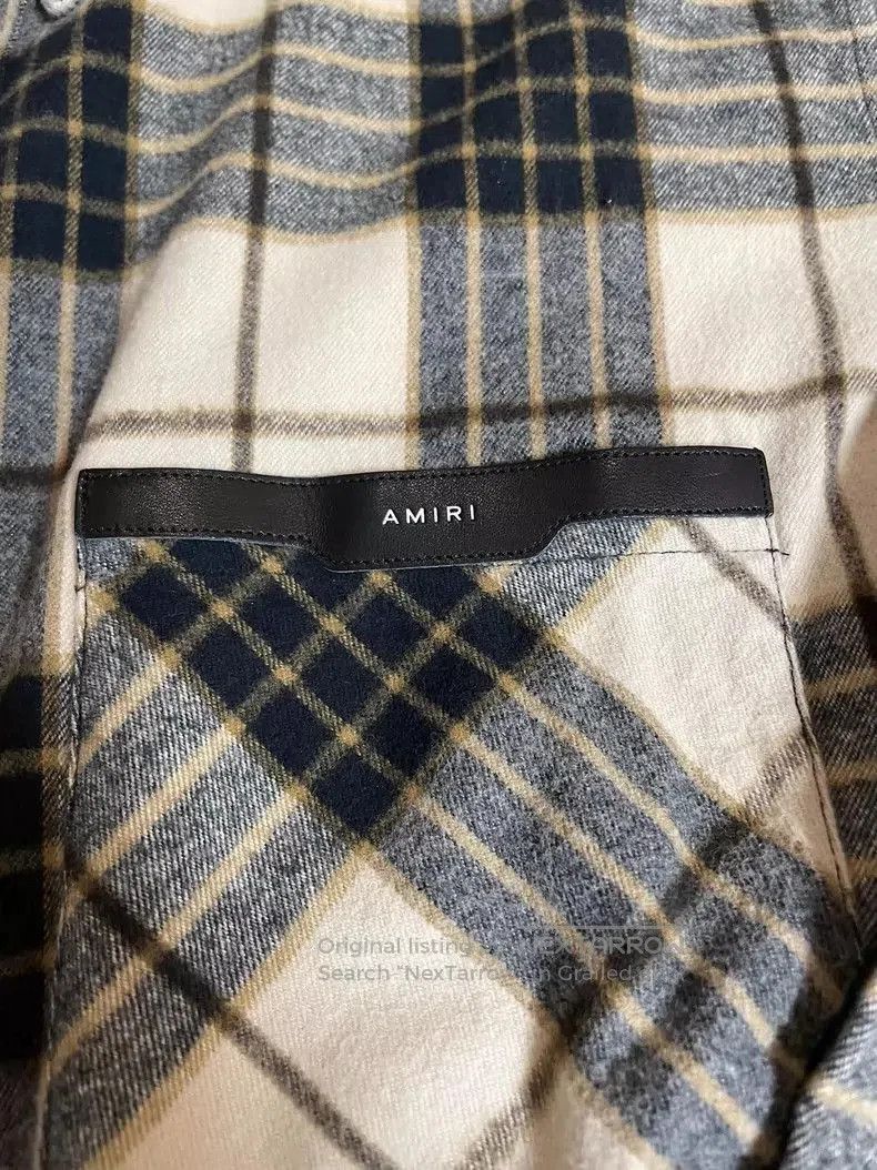 Amiri Amiri 23 Gradient Plaid Flannel Shirt. Size US XL / EU 56 / 4 - 2 Thumbnail