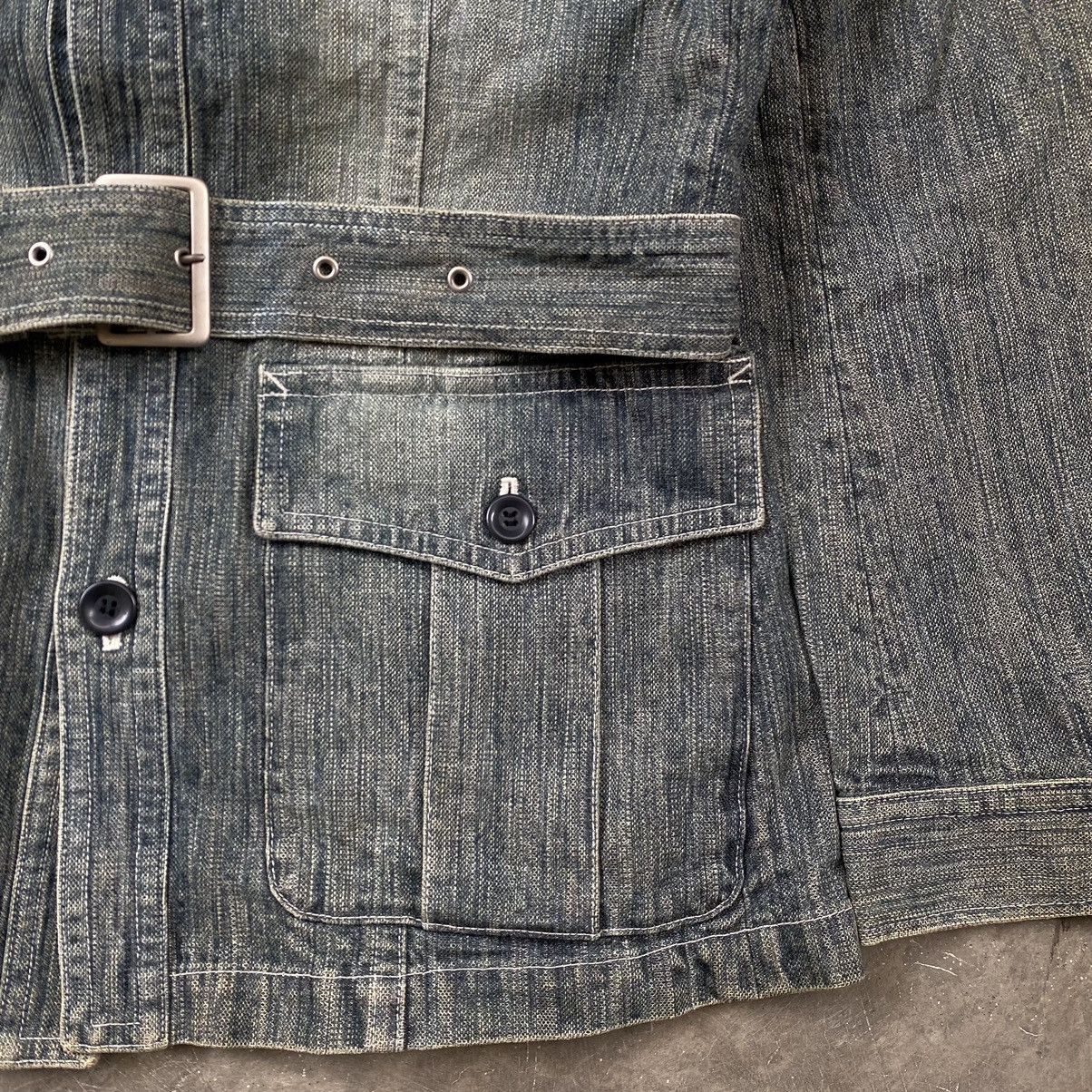 Tornado Mart Tornado Mart Vintage Washed Denim Buckle Belt Size US L / EU 52-54 / 3 - 5 Thumbnail