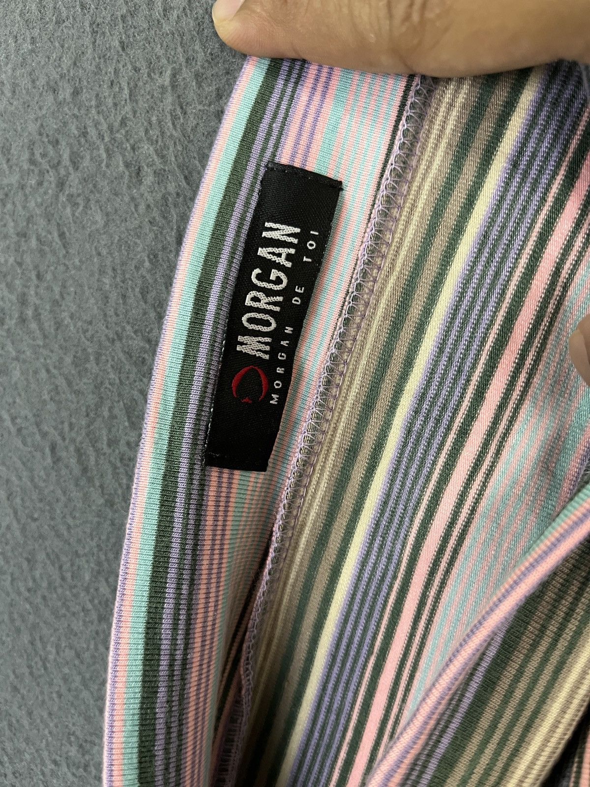 Vintage Morgan de Toi Stripes Wrap Up Skirts Size 30" / US 8 / IT 44 - 8 Thumbnail