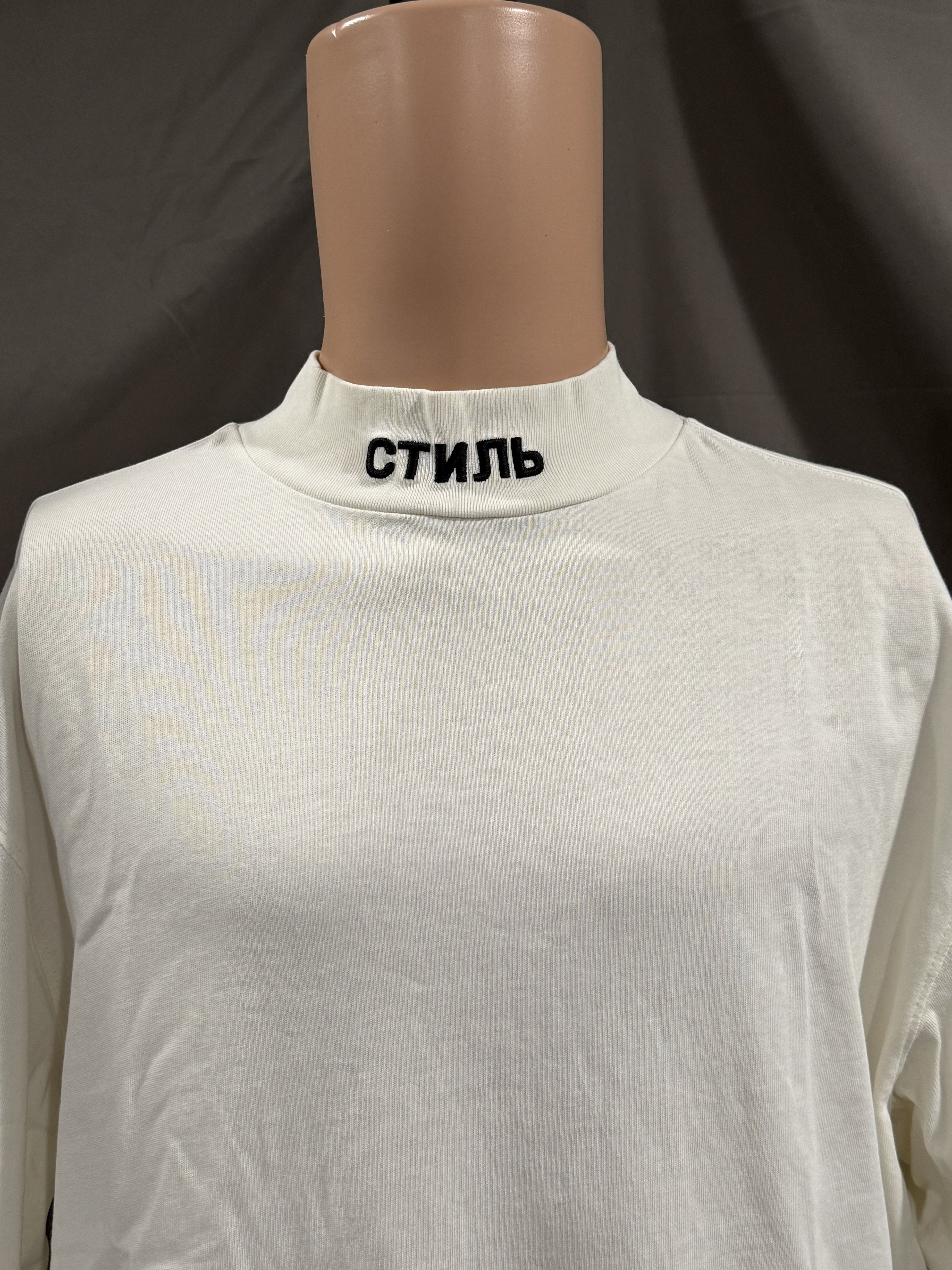 Heron Preston Heron Preston CTNMB Short-Sleeve Turtleneck White/Black Size US M / EU 48-50 / 2 - 6 Thumbnail