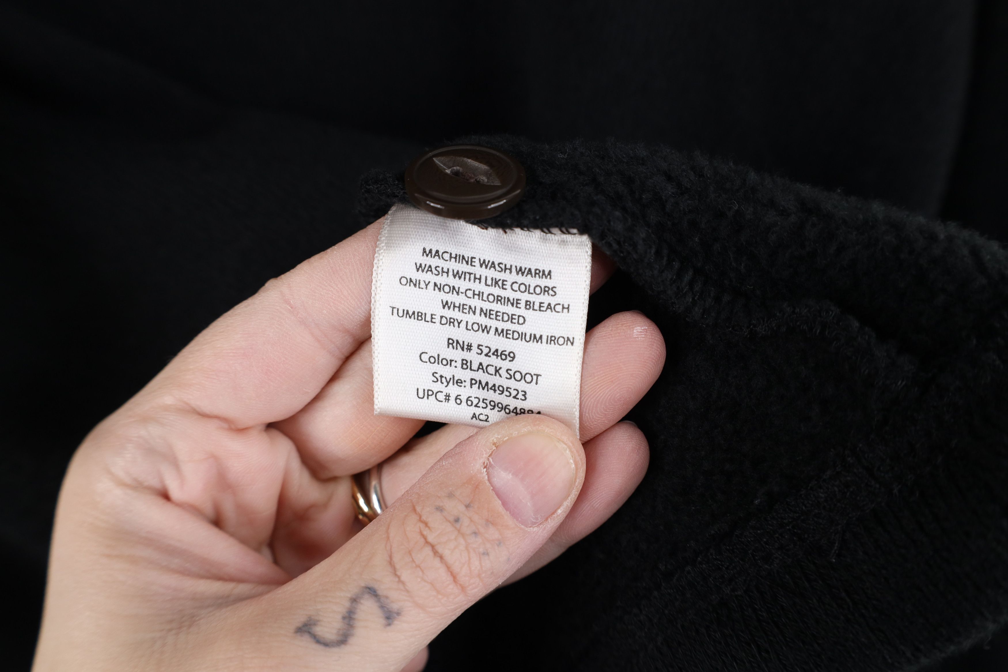 Vintage Vintage Y2K Streetwear Fleece Lined Knit Henley Sweater Size US XL / EU 56 / 4 - 9 Thumbnail