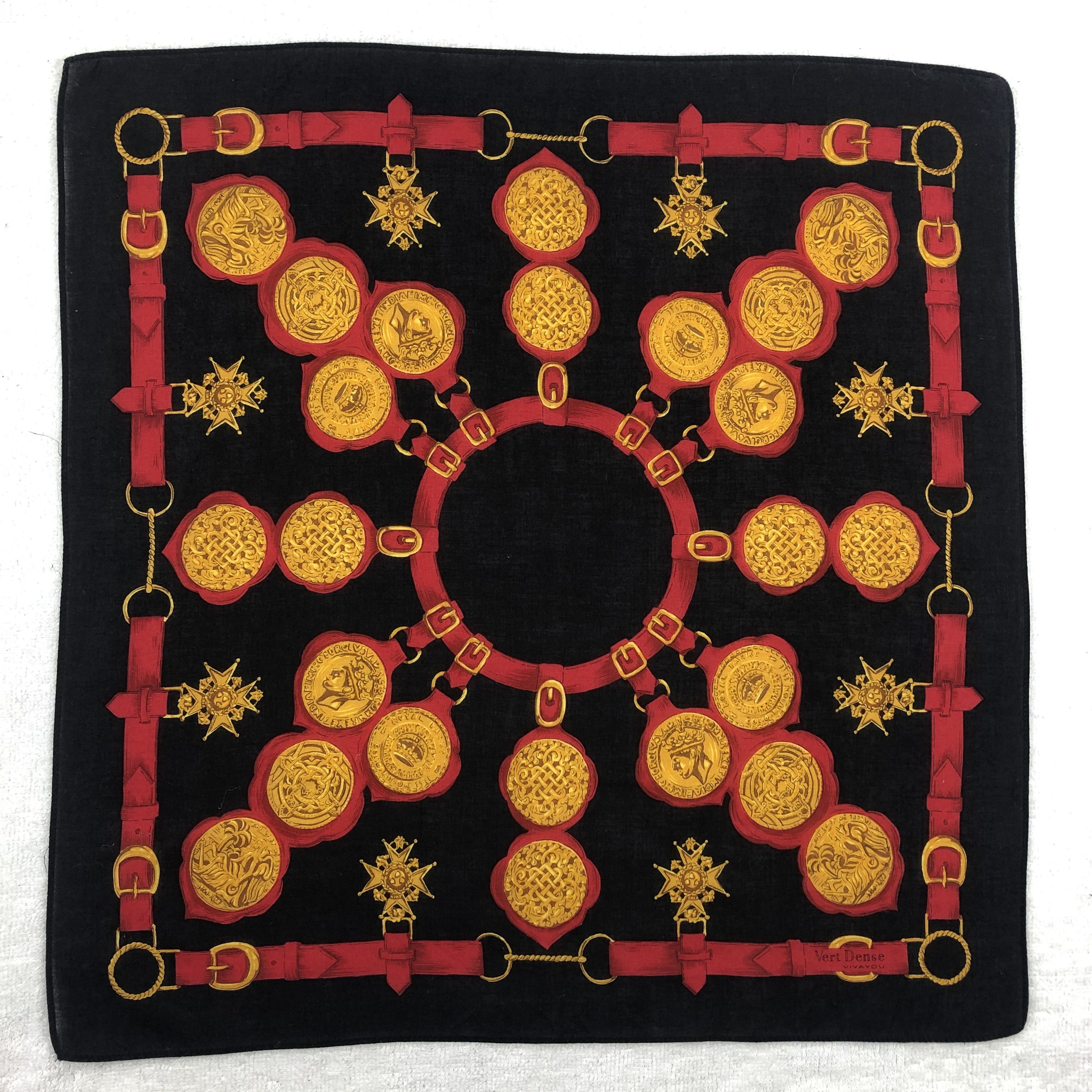 Japanese Brand × Vintage Vert Dense Handkerchief / Bandana / Neckerchief Size ONE SIZE - 2 Thumbnail