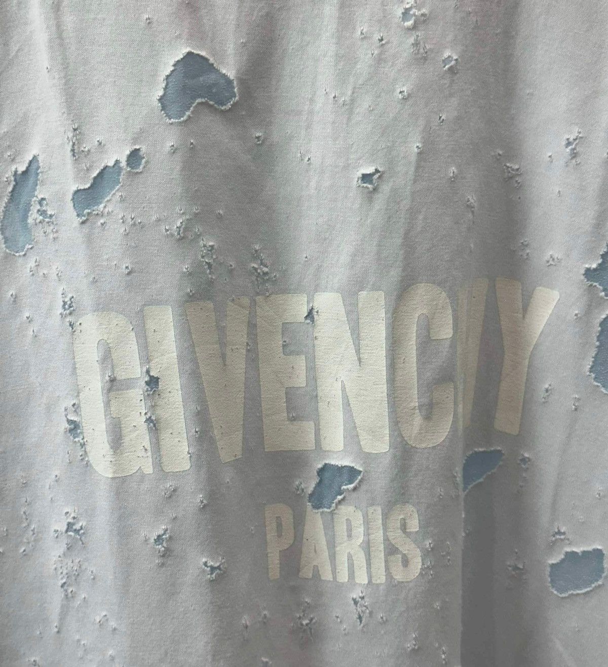 Designer × Givenchy GIVENCHY DESTROYED T SHIRT Size US XXS / EU 40 - 1 Thumbnail