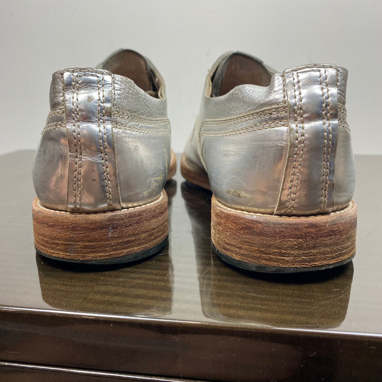 Acne Studios Acne Studios Askin Silver Cap Toe Derby Shoes Men's 43 US 10 Size US 10 / EU 43 - 12 Thumbnail