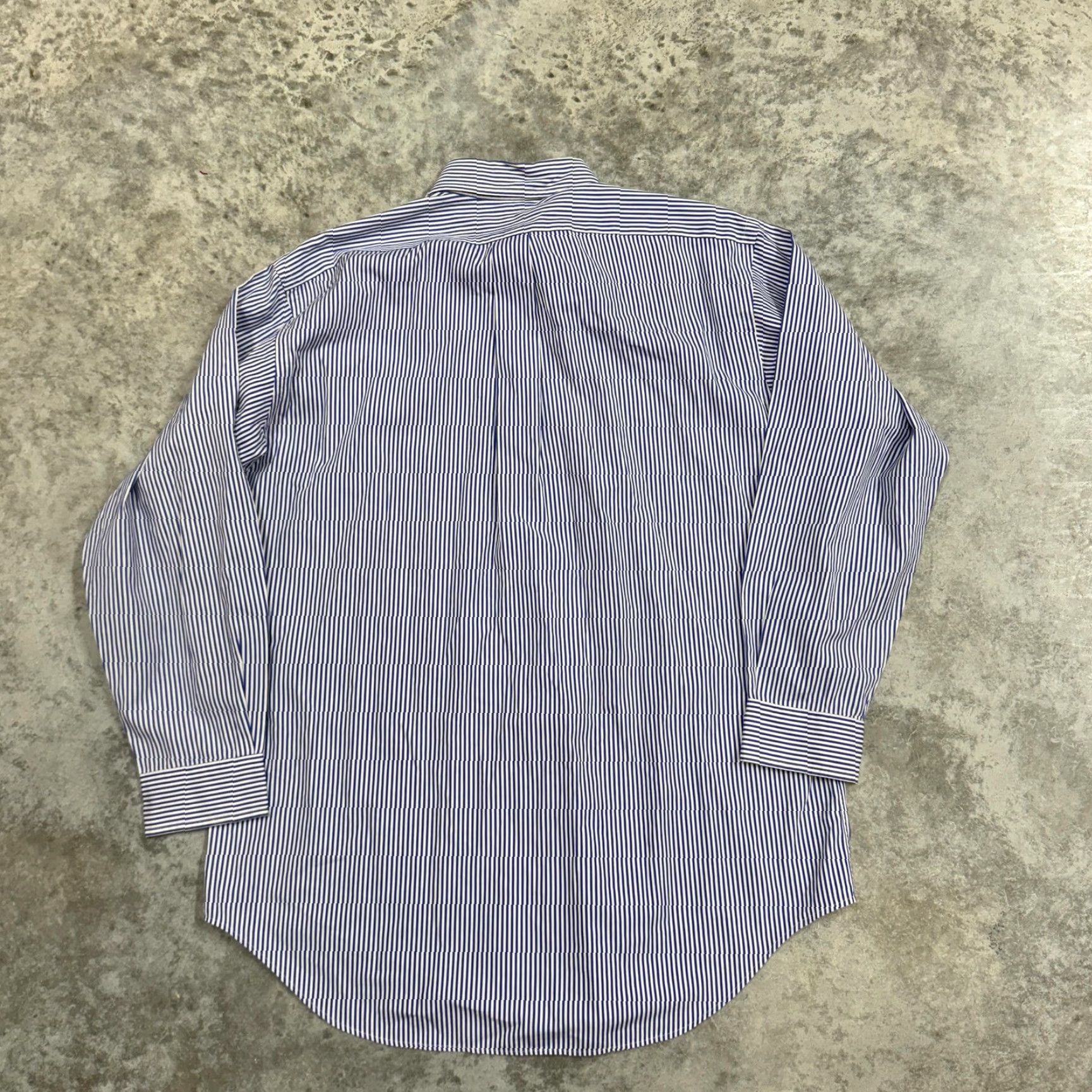 Ralph Lauren Ralph Lauren Shirt Mens L Blue White Striped Classic Fit Button-Down Logo Embroidered 16.5 35 Long Sleeve Button Up Size US L / EU 52-54 / 3 - 7 Thumbnail