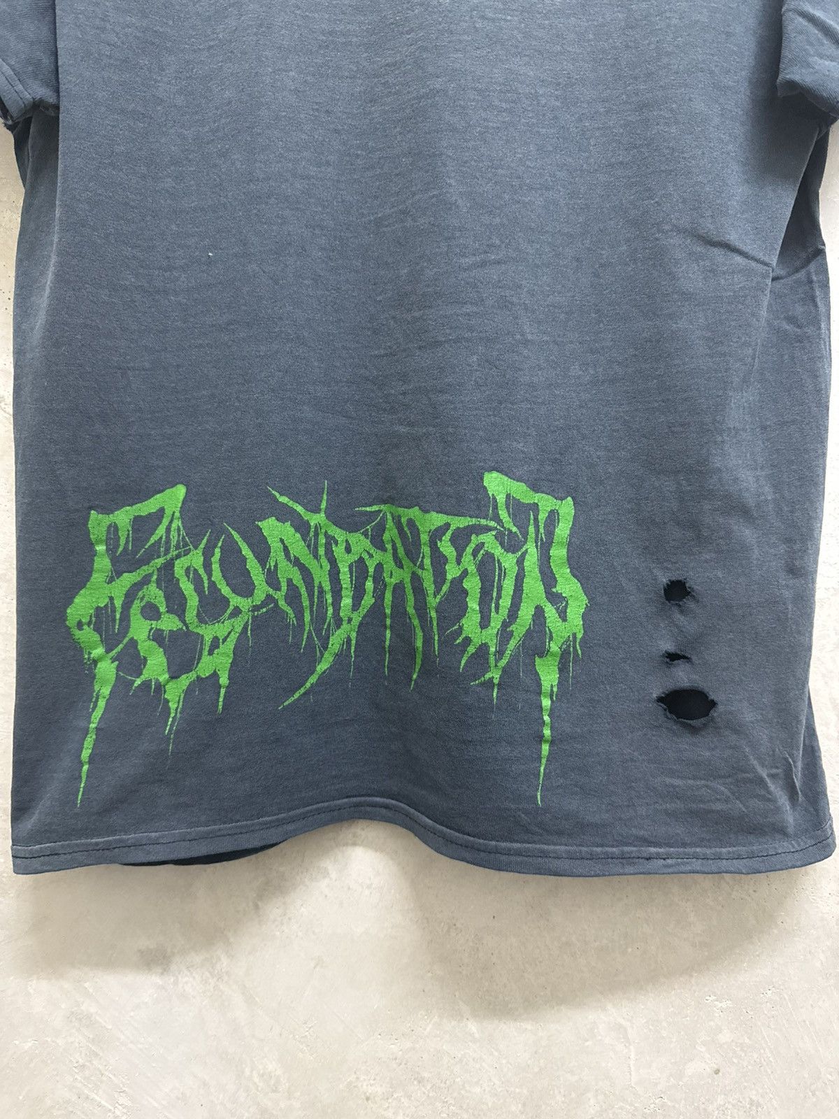Band Tees Distressed Fecundation Thrash Death Metal Band Tees Size US S / EU 44-46 / 1 - 6 Thumbnail
