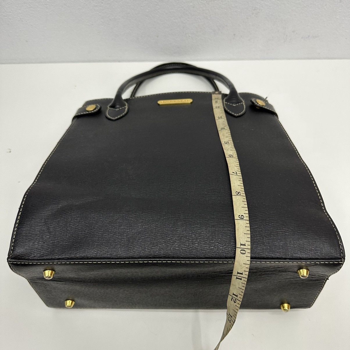 Burberry ‼️YES‼️ AUTHENTIC BURBERRY BLACK CALFSKIN LEATHER HANDBAG Size ONE SIZE - 13 Thumbnail