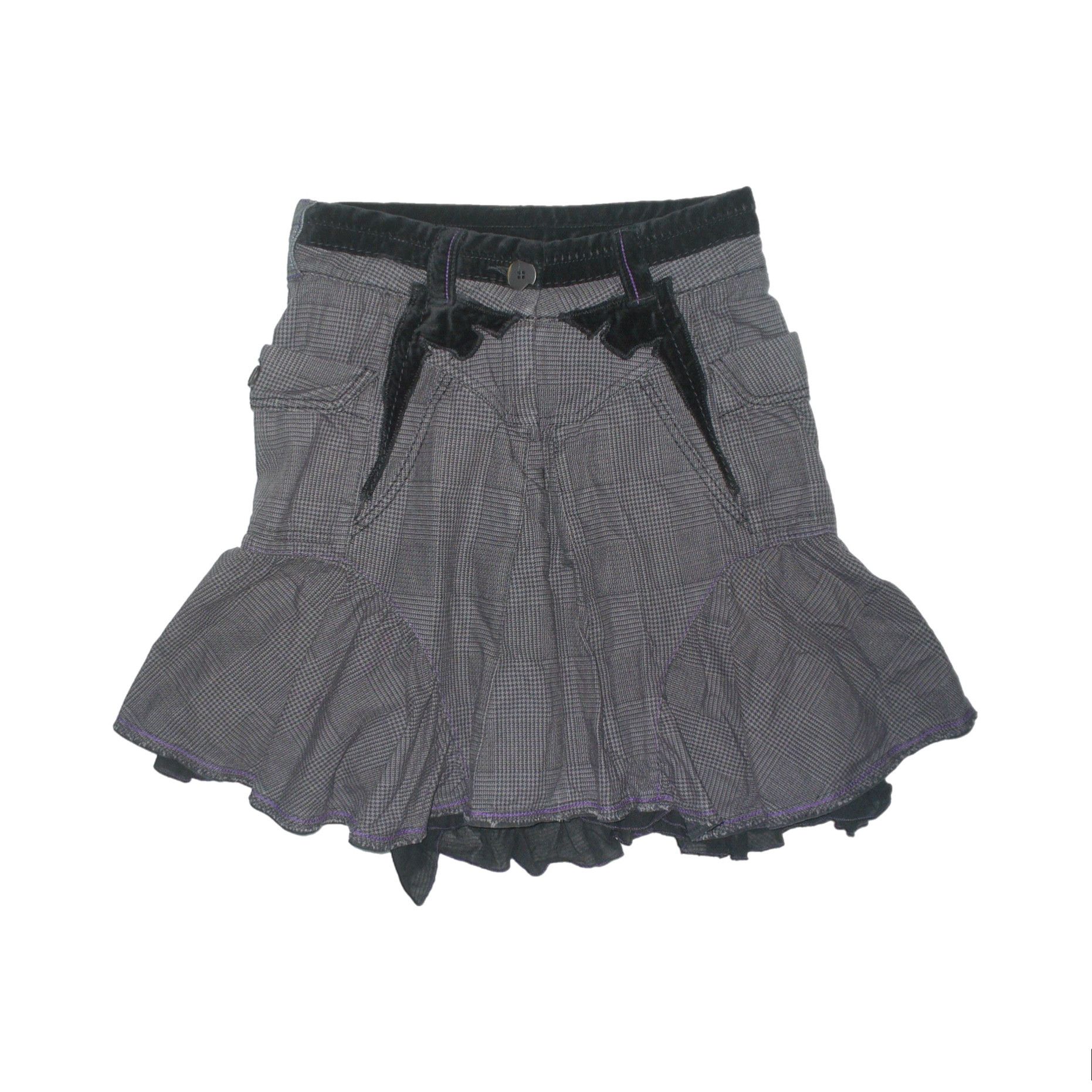 Marithe + Francois Girbaud Marithe Francois Girbaud grey and black skirt Size 26" / US 2 / IT 38 - 5 Thumbnail