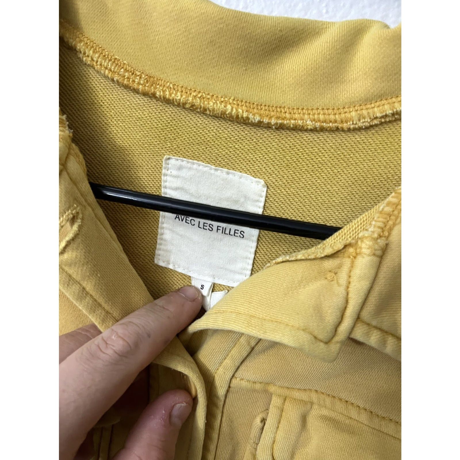 AVEC LES FILLES AVEC LES FILLES Shirt Shacket Brown Camel Yellow Button Long Sleeve Size S Women Casual Vintage No Size S / US 4 / IT 40 - 3 Thumbnail