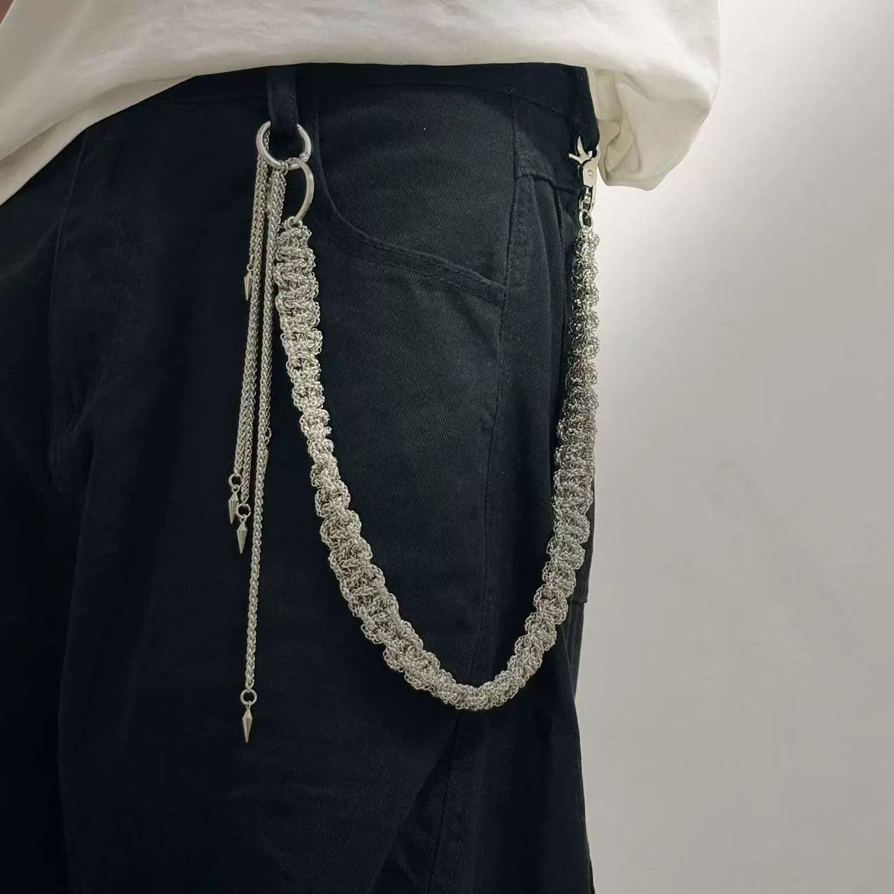 Vintage Retro hip-hop punk style jeans waist chain Size ONE SIZE - 3 Thumbnail