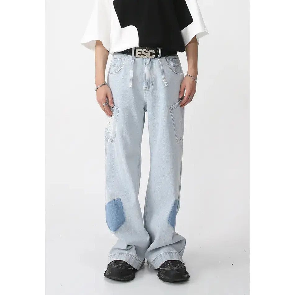 Japanese Brand Retro loose hip-hop pocket jeans Size US 32 / EU 48 - 4 Thumbnail