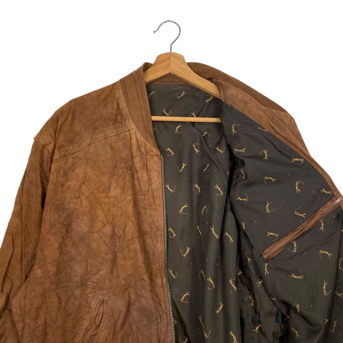 Other Vintage suede leather bomber jacket Size US M / EU 48-50 / 2 - 12 Thumbnail