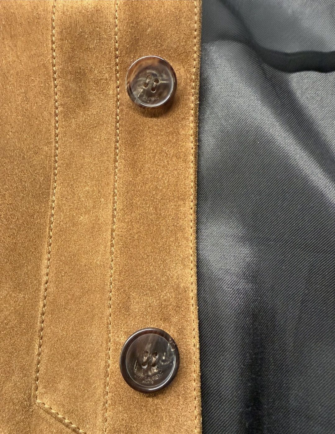 Yves Saint Laurent Saint Laurent Paris Suede Jacket – Cognac Brown, Size US L / EU 52-54 / 3 - 4 Thumbnail