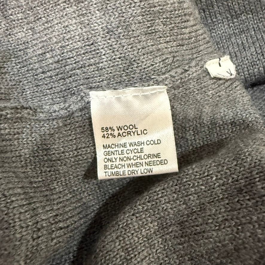 Loft Ann Taylor LOFT Gray Sweater Dress Medium Short Sleeve Size M / US 6-8 / IT 42-44 - 7 Thumbnail