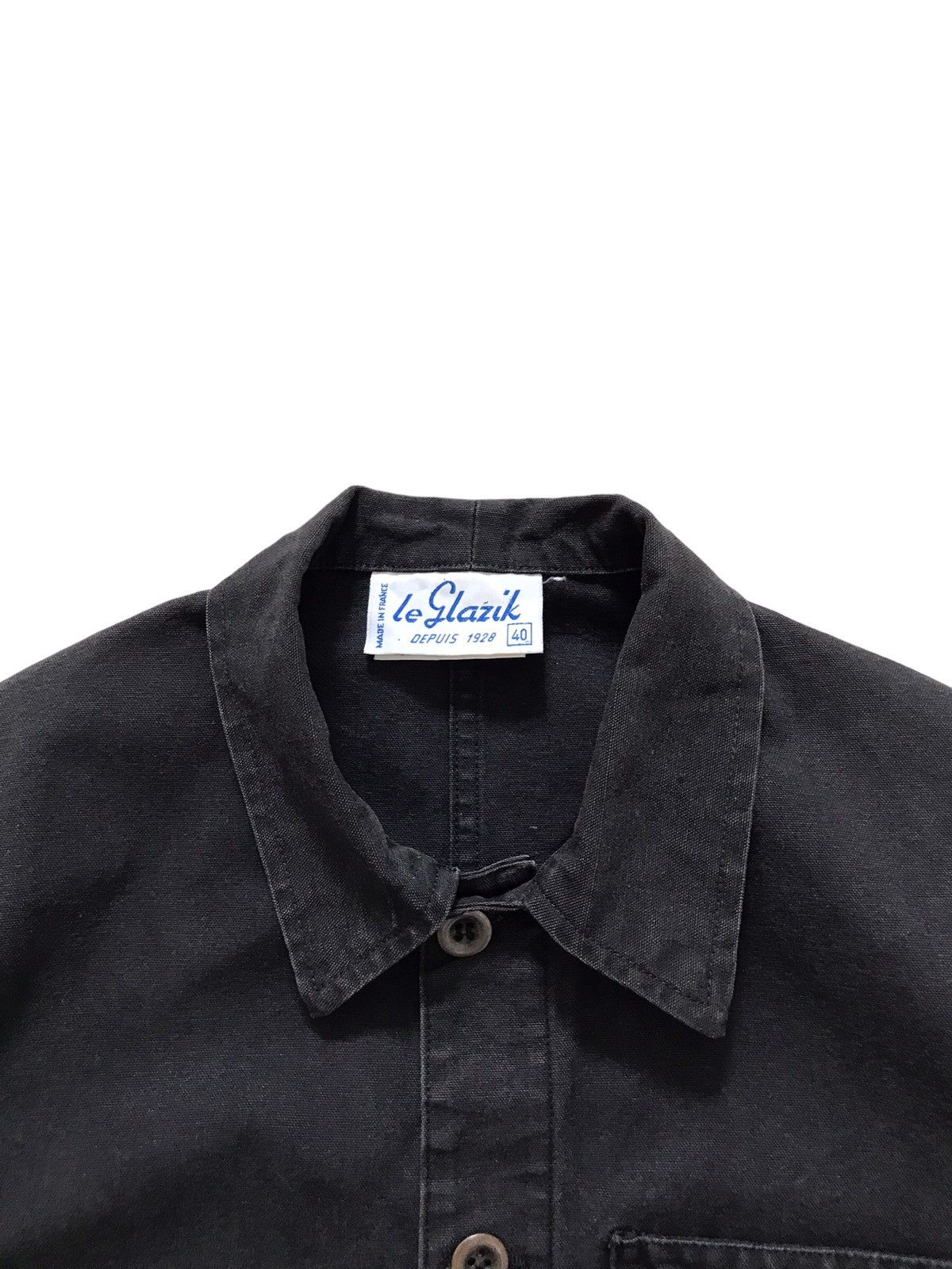 Vintage Maison Le Glazik Sailor French Work Canvas Jacket Size US S / EU 44-46 / 1 - 4 Thumbnail