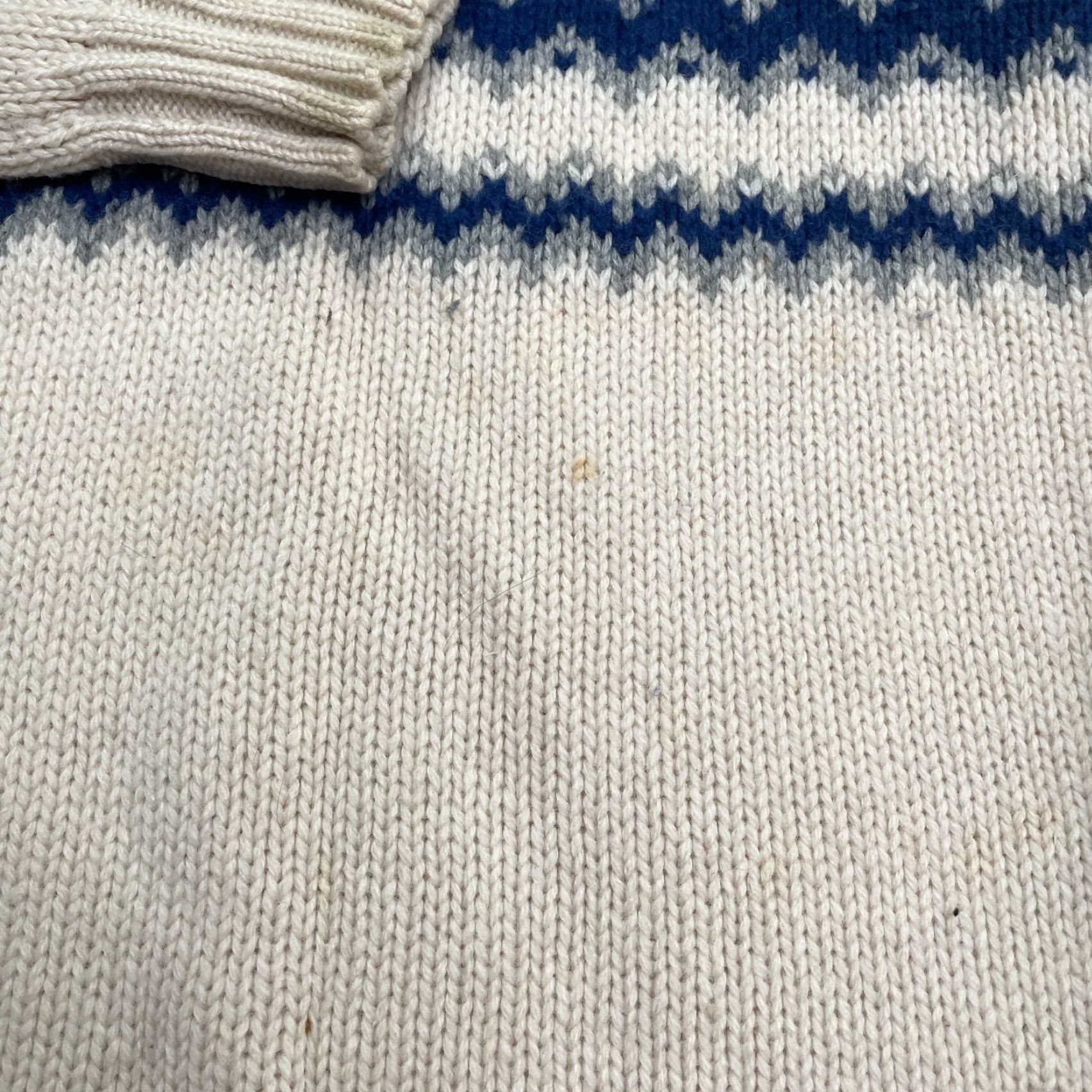 American Eagle Outfitters American Eagle Outfitters Pullover Sweater Men Medium Beige Fair Isle Knit Regular Fit Size US M / EU 48-50 / 2 - 7 Thumbnail