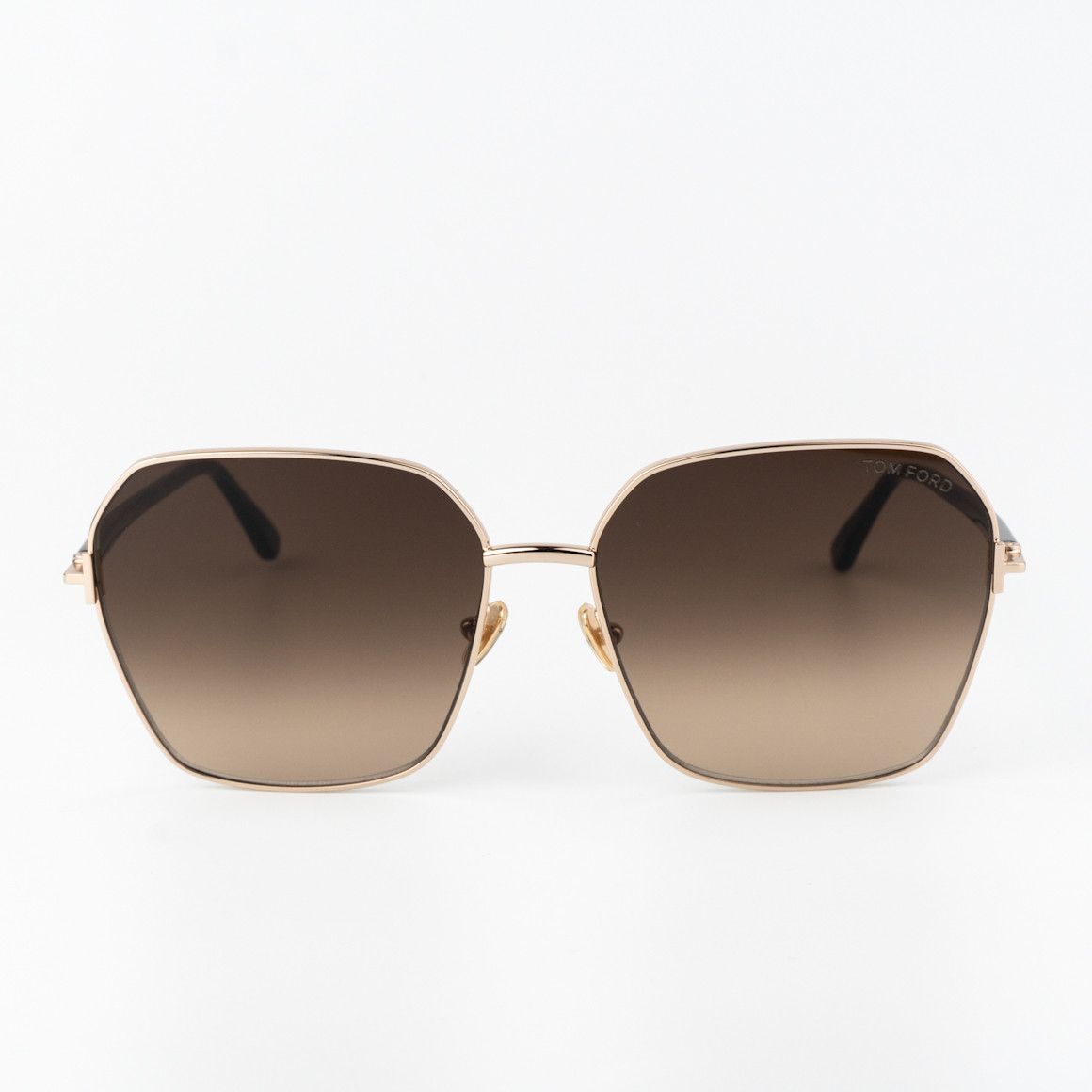 Tom Ford Tom Ford CLAUDIA-02 Women Sunglasses Gold Brown FT0839 52F Size ONE SIZE - 2 Thumbnail
