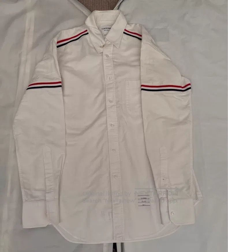 Thom Browne Thom Browne Striped Oxford cloth shirt Size US L / EU 52-54 / 3 - 1 Thumbnail