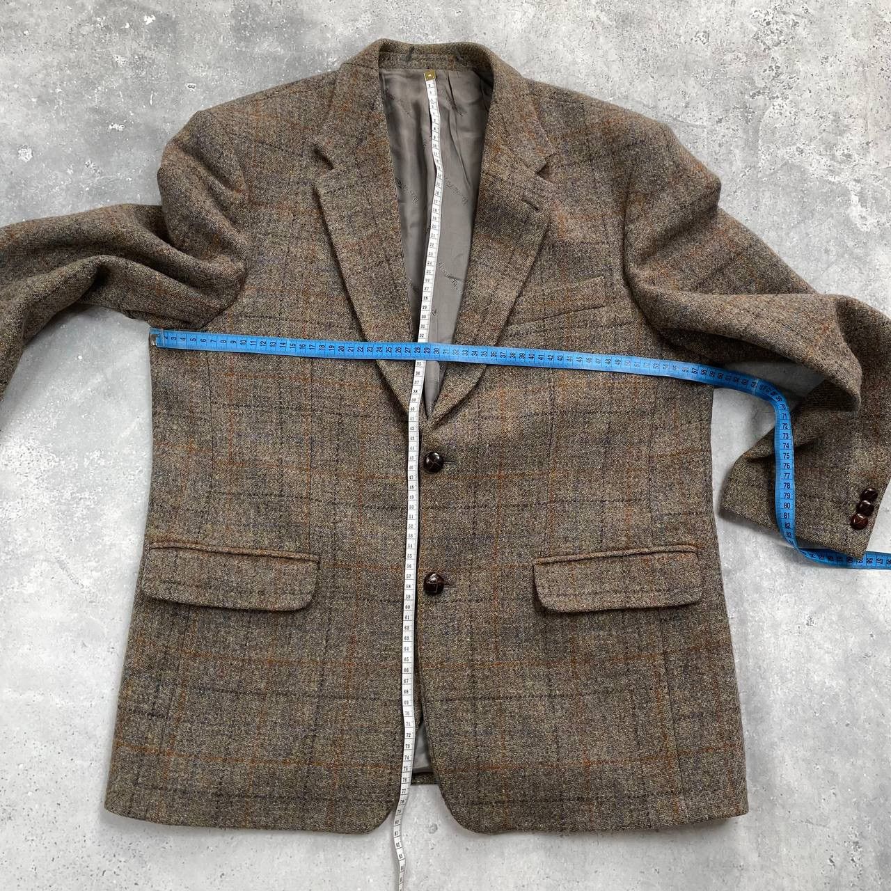 Harris Tweed Vintage Harris Tweed Walbusch Wool Blazer Gray Size 26 Size 48R - 18 Thumbnail