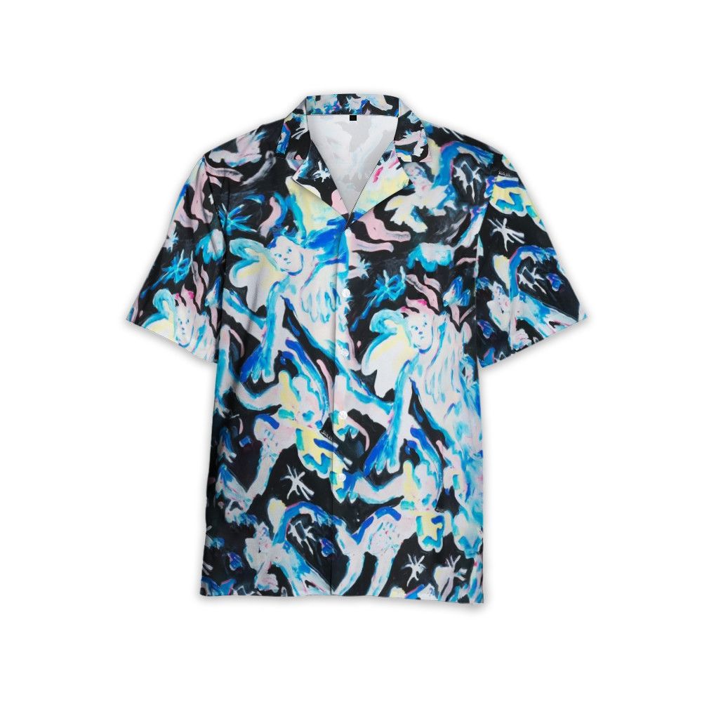 Designer Illustration-Print Shirt – Artistic Menswear Size US M / EU 48-50 / 2 - 3 Thumbnail