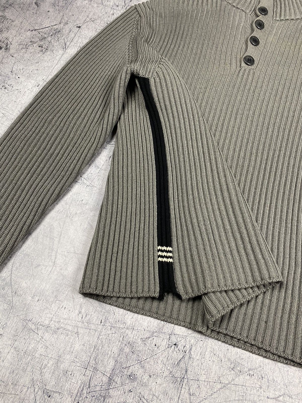 Massimo Osti Vintage 00s Stone Island Massimo Osti Wool Knitted Sweater Size US L / EU 52-54 / 3 - 8 Thumbnail