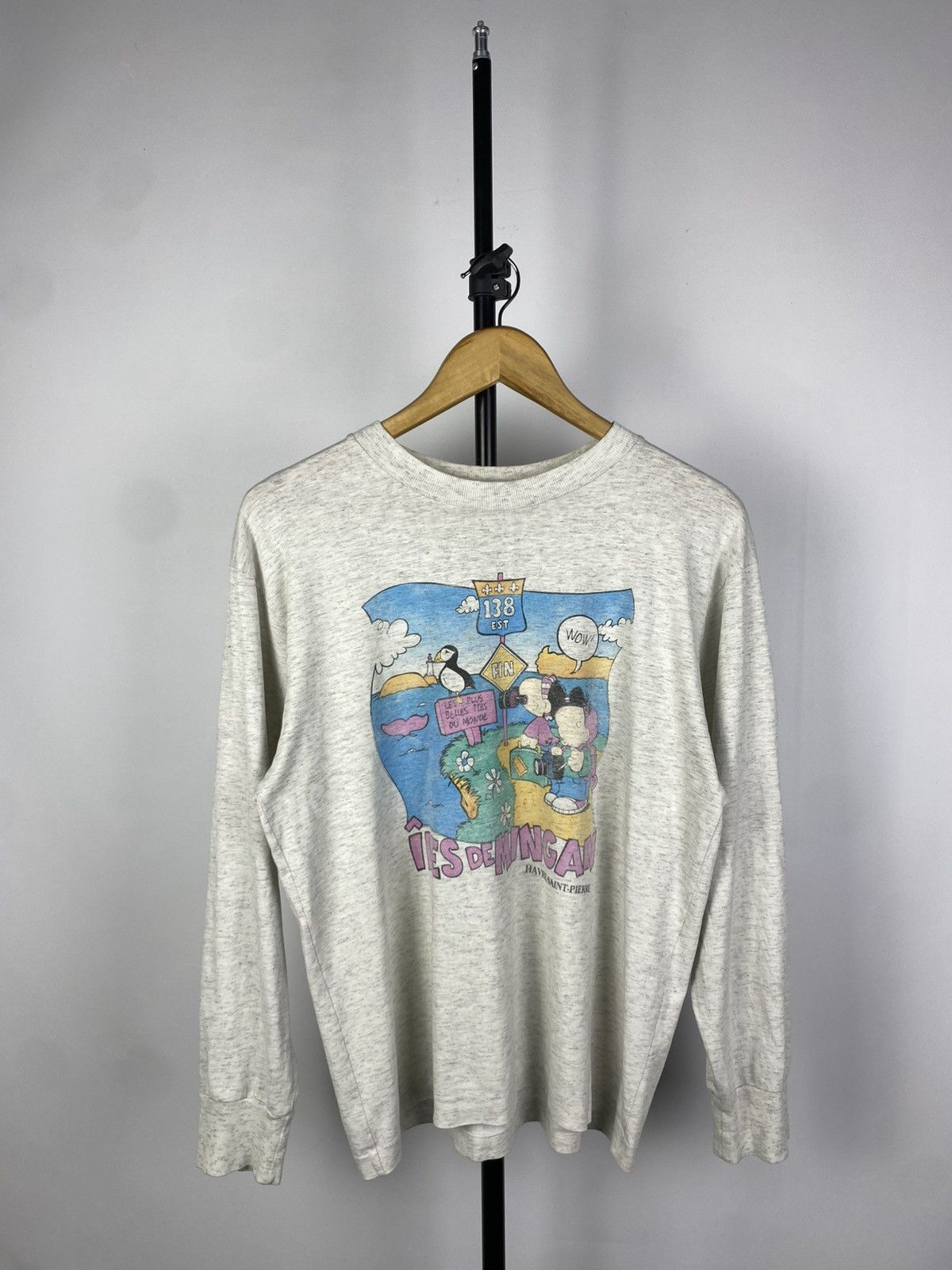 Japanese Brand × Vintage Vintage 80s iles de mingan Canada long sleeve T shirt Size US S / EU 44-46 / 1 - 1 Thumbnail