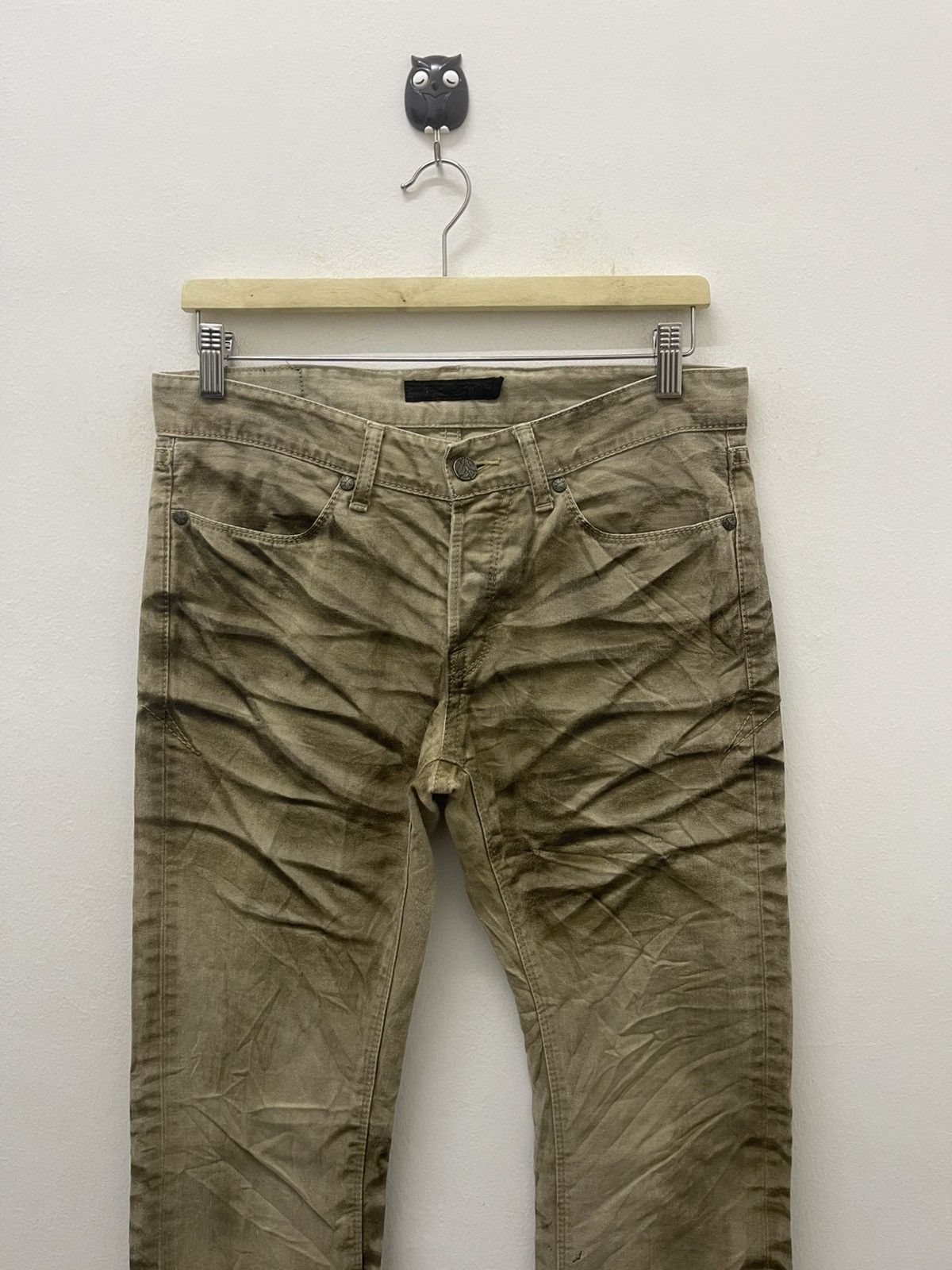 GOSTAR DE FUGA Rare Vintage FUGA Claw Mark Brown Coated Flare Denim Jeans Size US 31 - 2 Thumbnail