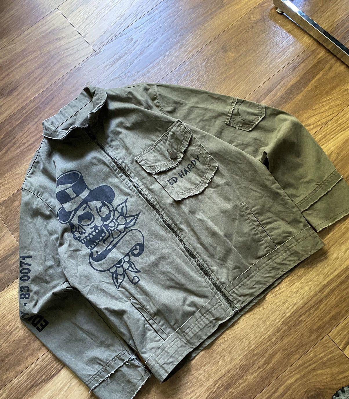 Ed Hardy × Vintage Ed Hardy Vintage Overshirt Jacket,Denim,Y2k,USA Size US M / EU 48-50 / 2 - 2 Thumbnail