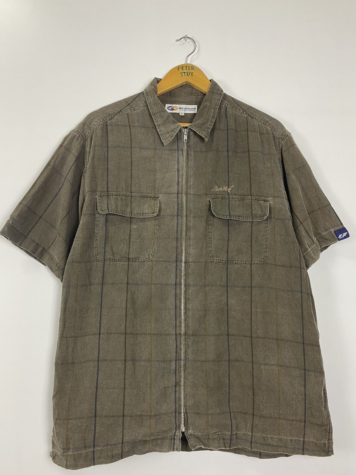 Vintage Bear Surboards Zipper Shirt Size US L / EU 52-54 / 3 - 2 Thumbnail