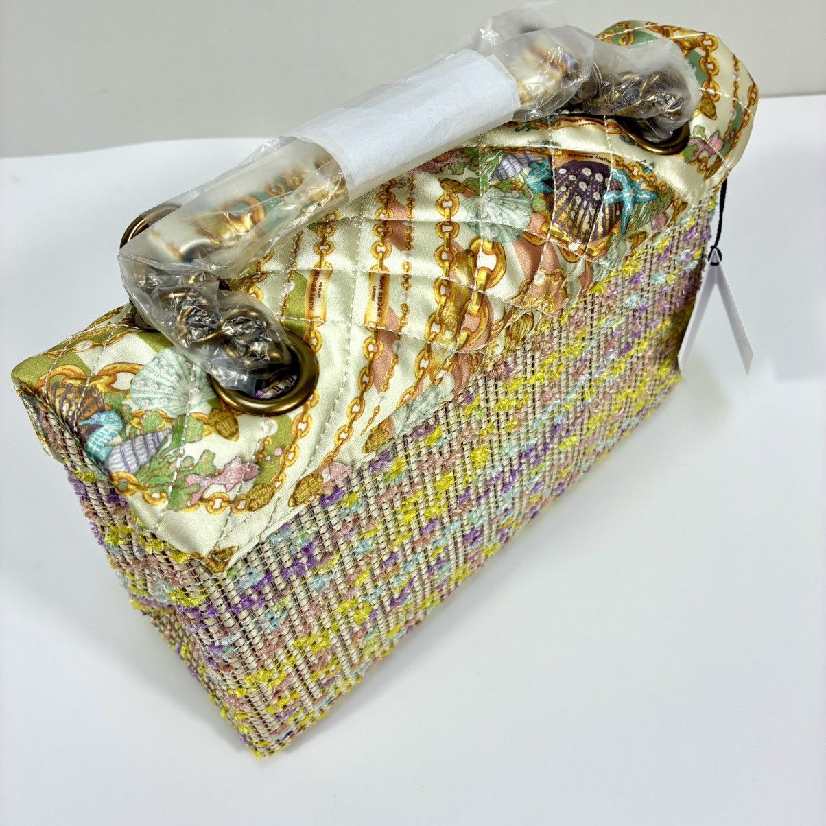 Kurt Geiger Kurt Geiger London Brixton Mixed Media Tweed Shoulder Bag Size ONE SIZE - 16 Thumbnail