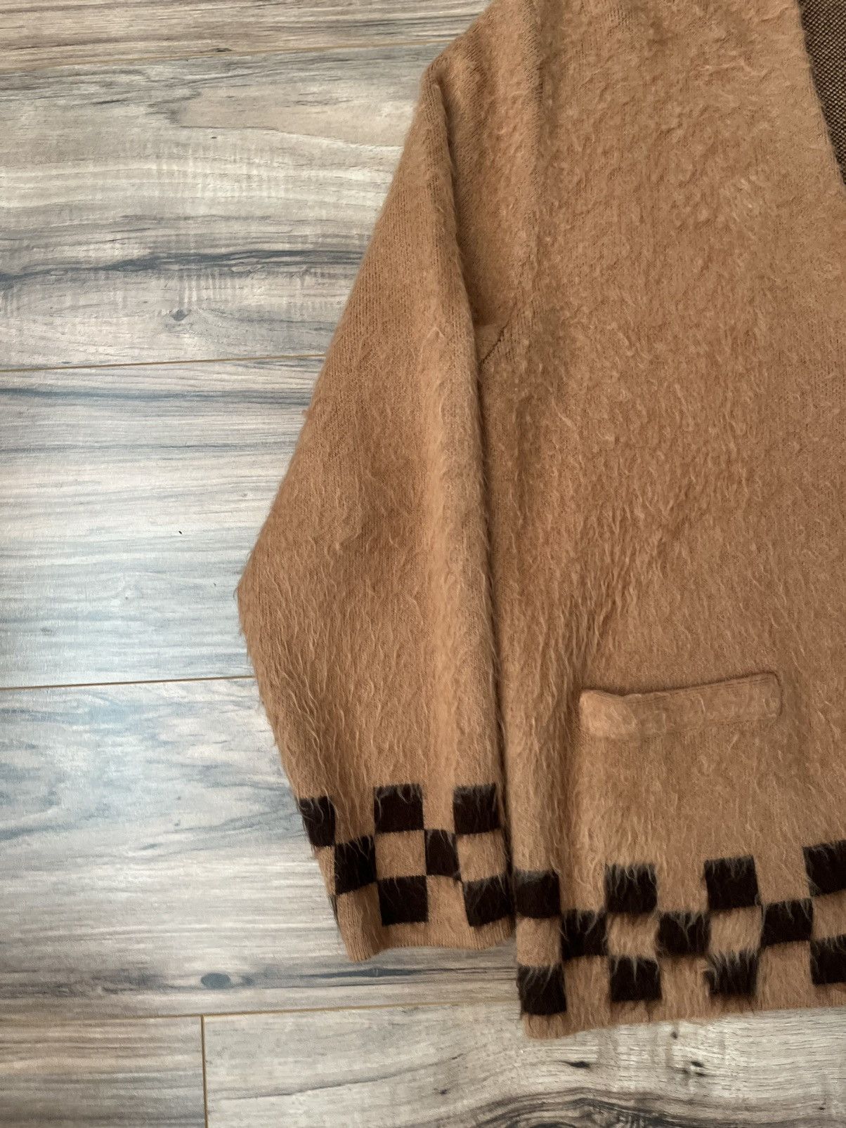 Supreme Supreme Brushed Checkerboard Cardigan Size US M / EU 48-50 / 2 - 2 Thumbnail