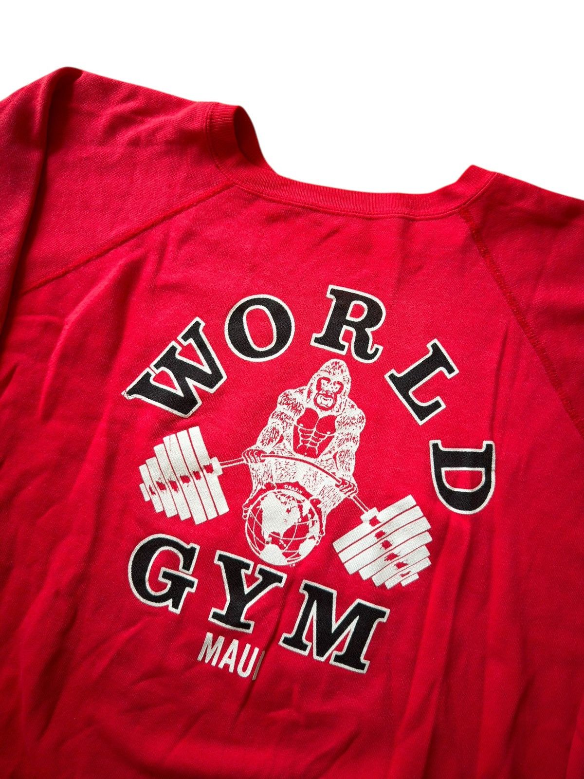 Vintage *RARE* WORLD GYM CREWNECK SWEATER GORILLA BODYBUILDING SWEAT Size US M / EU 48-50 / 2 - 2 Thumbnail
