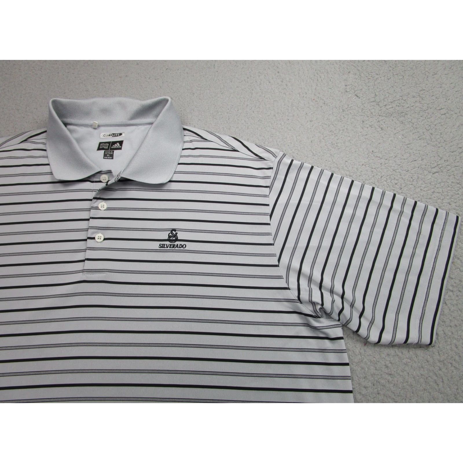 Adidas Adidas Silverado Polo Shirt Mens XL Striped Climalite Golf Performance Size US XL / EU 56 / 4 - 2 Thumbnail