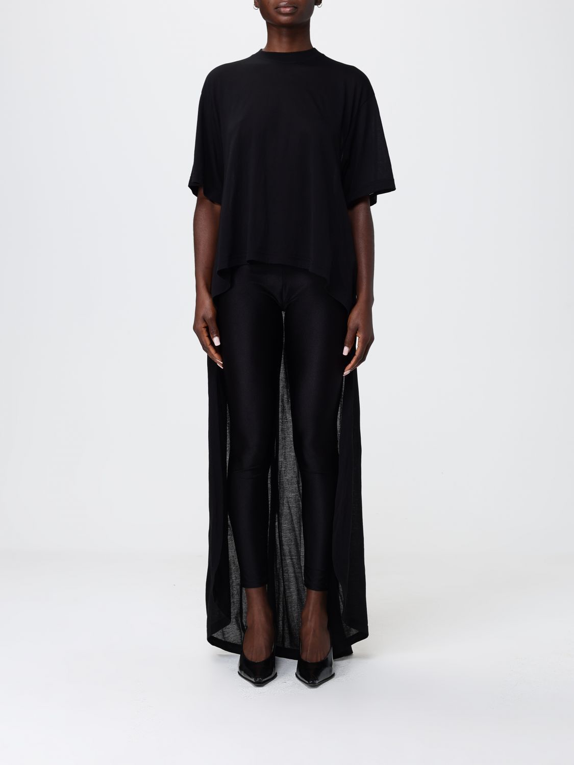 Balenciaga Balenciaga T-Shirt Woman Black Size XS / US 0-2 / IT 36-38 - 1 Thumbnail