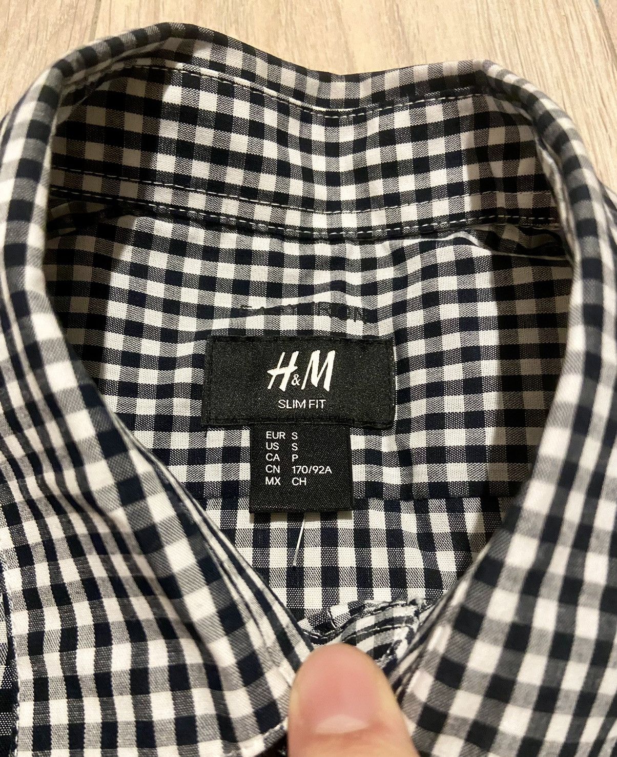 H&M H&M black and white basic checkered shirt Size US S / EU 44-46 / 1 - 3 Thumbnail