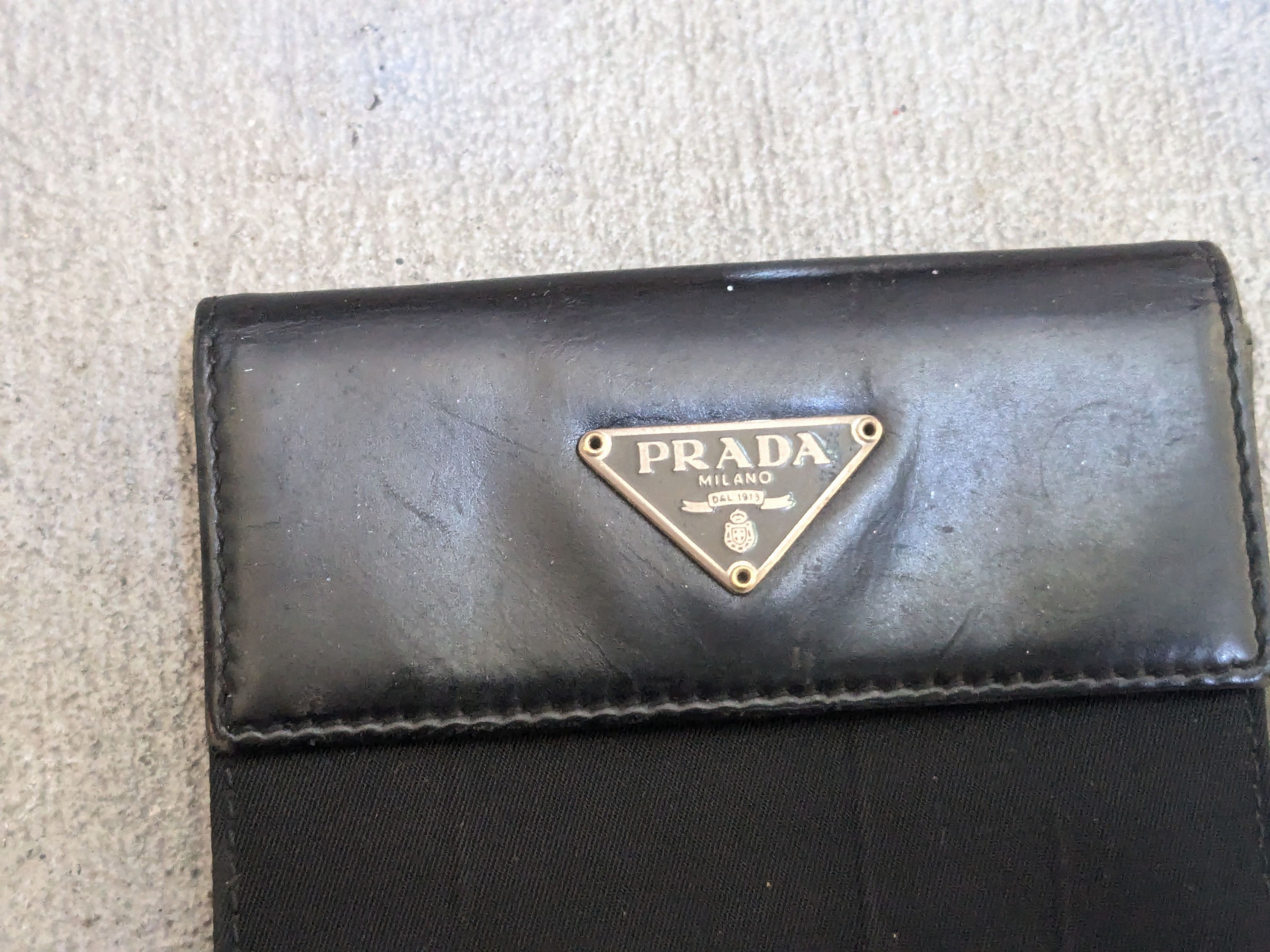 Prada Prada Wallet Black Nylon Leather Bifold Cardholder Italy Y2K Size ONE SIZE - 2 Thumbnail