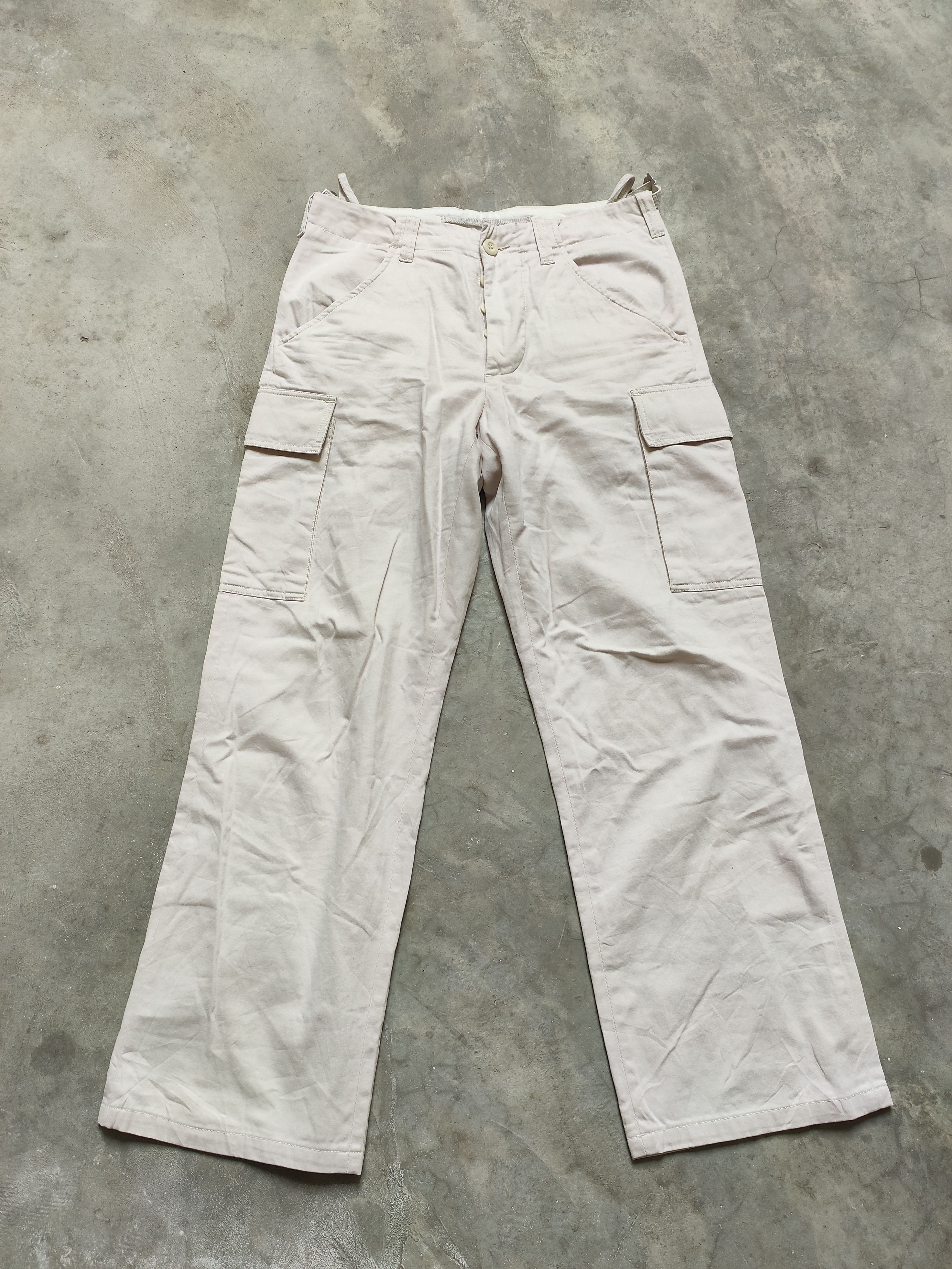 image of Helmut Lang Aw99 Cargo Pant in Cream/White, Men's (Size 30)