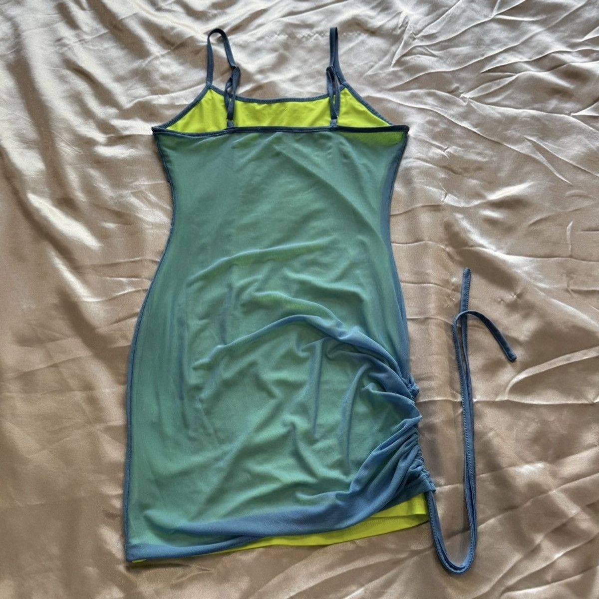 Shein Blue Green Dress Size M / US 6-8 / IT 42-44 - 4 Thumbnail