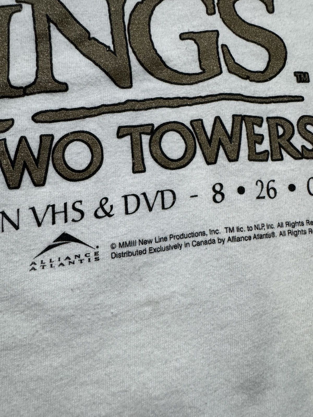 Vintage Vintage 2002 Lord Of The Rings The Two Towers T-Shirt Size US L / EU 52-54 / 3 - 3 Thumbnail