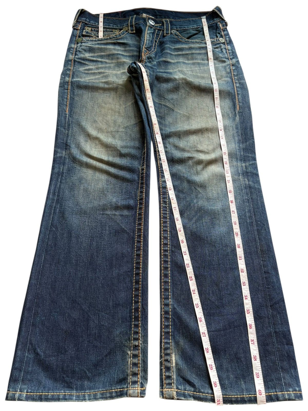 True Religion Vintage True Religion Ricky Big T Mud Wash Baggy Jeans Size US 34 / EU 50 - 14 Thumbnail