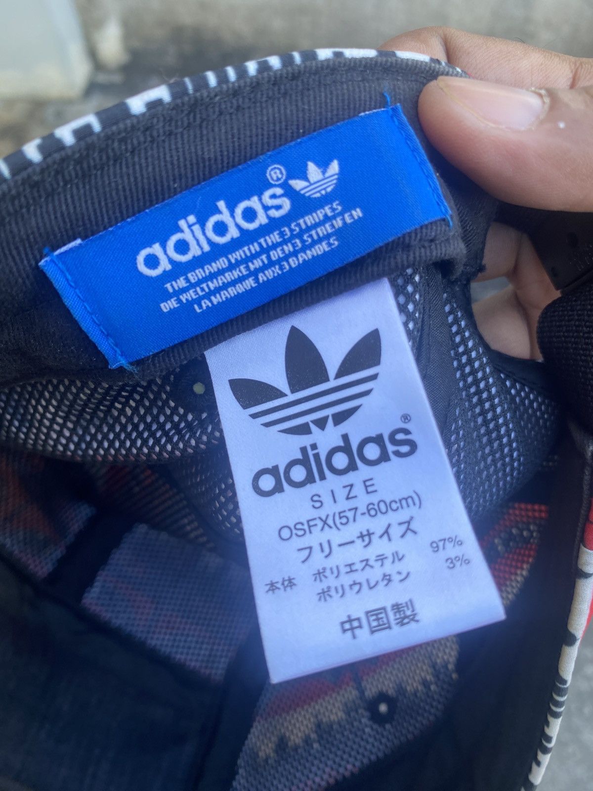 Adidas 🔥 Rare 🔥 Adidas Fullprint Run Dmc Hat Size ONE SIZE - 7 Thumbnail