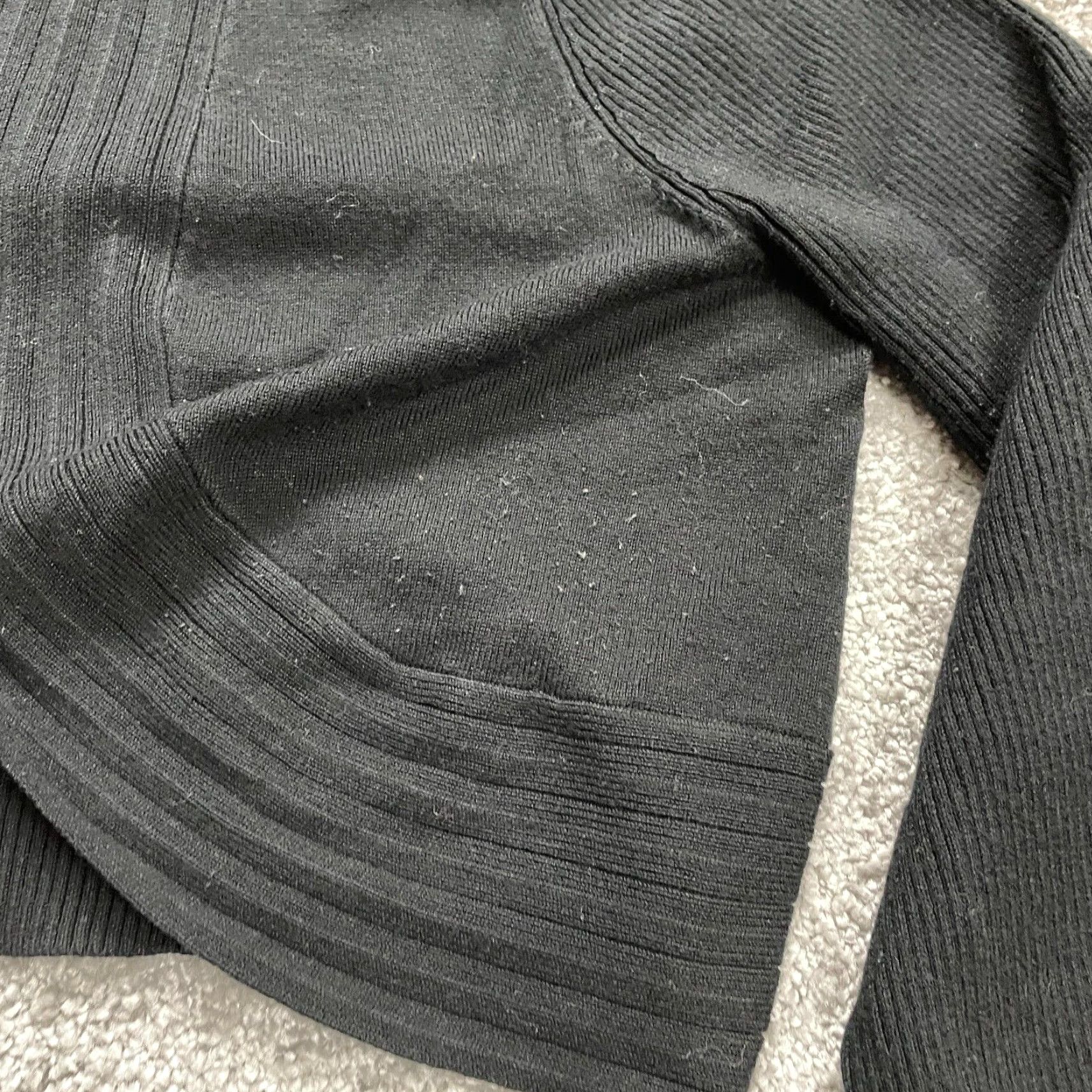 Vintage Cato Sweater Cardigan Women 18/20 Solid Black Long Sleeve Knit Casual All Seasons Raglan Sleeve Vintage No Size XXL / US 16-18 / IT 52-54 - 3 Thumbnail